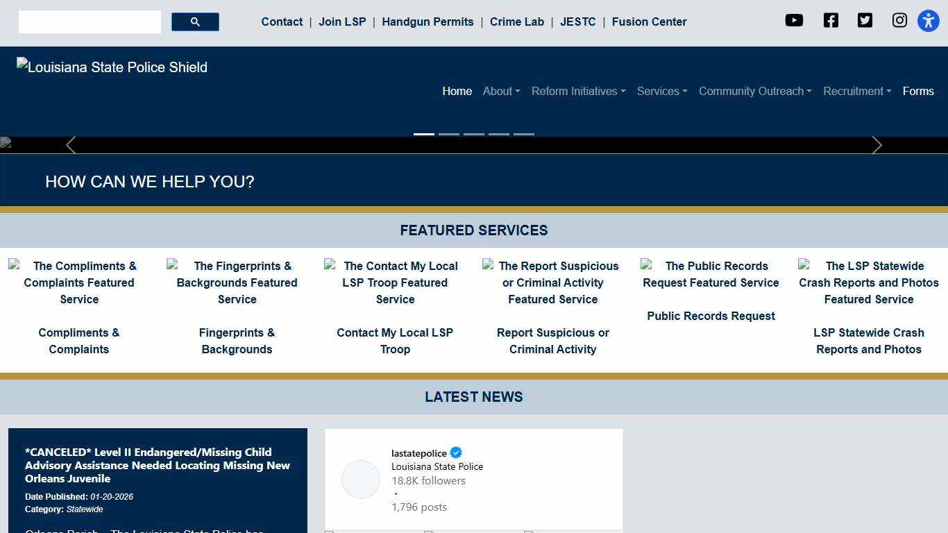 Home - Louisiana State Police